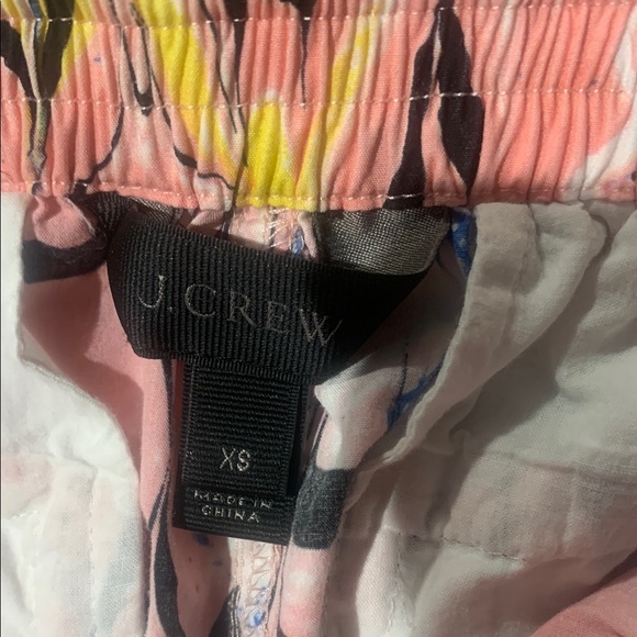 J. Crew XS abstract, Marbled Patterned Pink white blue black Women's Shorts - Picture 2 of 6